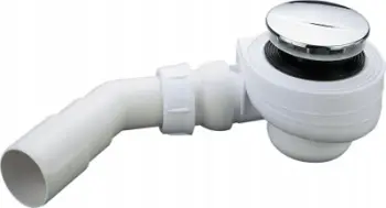 Sifon dushi Nicoll Turboflow, Ø50 mm, plastikë, i bardhë