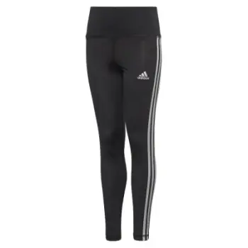 Pantallona sportive Adidas Performance, skinny 7/8, jerseys, të zeza me të bardha