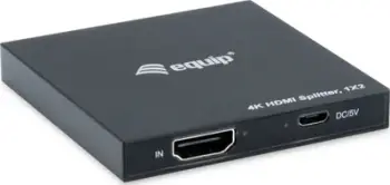 Ndarës video HDMI Equip 332715, 1x2 porta, Full HD, i zi