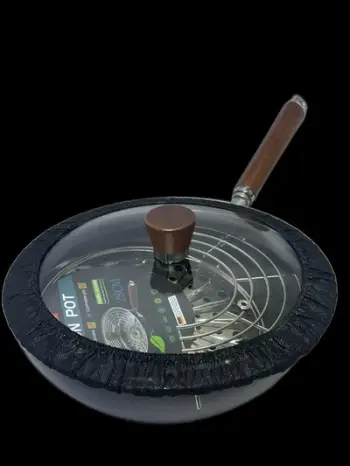 Tigan me Kapak & Rrjetë Metalike 28cm . UNIMIKS