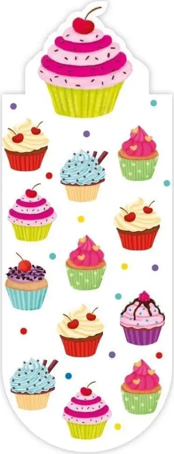 Shënues libri magnetik HENRY Cupcakes, oval