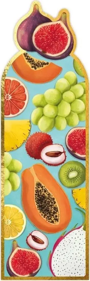 Shenjë magnetike librash HENRY Exotic Fruits, me motive frutash, shumëngjyrëshe