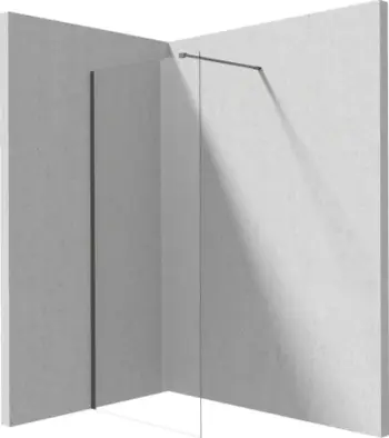 Mur dushi walk in Deante KTJ D30P, 100 cm, xham i tejdukshëm, profile titan