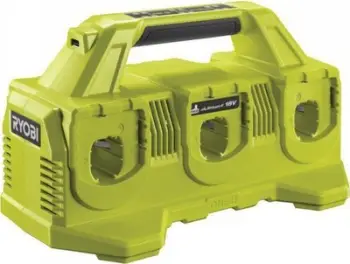 Karikues baterish Ryobi 18V, 6 porta, litium, jeshil