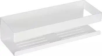 Raft muri për banjo Wenko Turbo-Loc Genova, çelik inox, montim pa shpim, i bardhë mat
