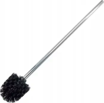 Furçë WC Wenko 18749100, ekstra e gjatë 60 cm, dorezë çelik inox mat, e zezë