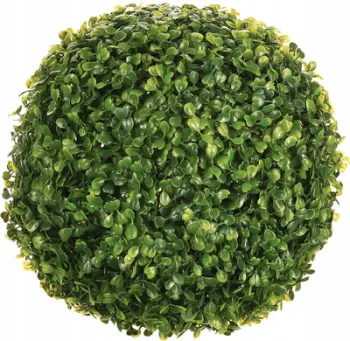 Shkurre artificiale Boxwood D28, diametër 19 cm, për kopsht dhe ballkon, jeshile