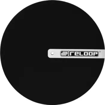 Slipmat për gramafon Reloop LIPMAT-RELOOP, profesional për DJ, i zi me logo