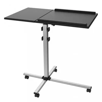 Karrocë universale Techly, për laptop ose projektor, lartësi e rregullueshme 77-87cm, e zezë - 1