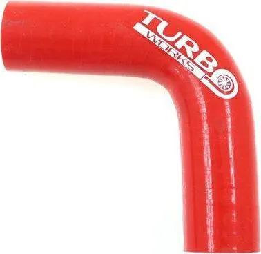 Gyp silikoni TurboWorks G Elbow 90°, 15mm, XL, i kuq - 1