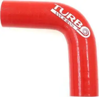 Gyp silikoni TurboWorks G Elbow 90°, 15mm, XL, i kuq