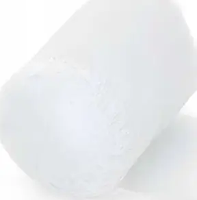 Shirit shifoni Partydeco White, 40mm 5m, set 3 copë, i bardhë