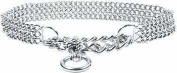 Qafore metalike trajnimi Chaba METAL COLLAR 3/2/40, zinxhir trefish çeliku, për qen
