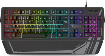 Tastierë gaming Genesis Rhod 350 RGB, membranë, ndriçim RGB, e zezë