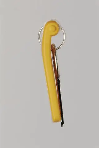 Etiketa çelësash Staples Durable Key Clip, set 6 copë, e verdhë