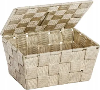 Shportë ruajtjeje Wenko Adria 22198100, plastike, 19 x 10 x 14 cm, bezhë
