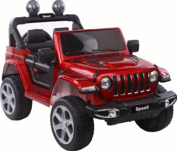 Makina elektrike për fëmijë FT-938, 12V 4x4, sedilje lëkurë eko, e kuqe