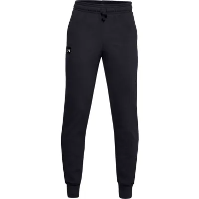 Pantallona trajnimi Under Armour UA Rival Fleece, pambuk poliester, për djem 10 11 vjeç, të zeza - 3