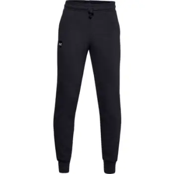 Pantallona trajnimi Under Armour UA Rival Fleece, pambuk poliester, për djem 10 11 vjeç, të zeza