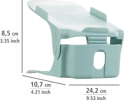 Mbajtëse këpucësh WENKO Shoe Stacker, set 8 copë, i rregullueshëm në lartësi, jeshile pastel - 3