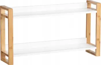 Rafte muri Home24 Finja, 2 rafte, 62.5 cm, i bardhë natyral