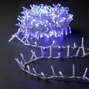 Drita dekorative jashtë Feeric Christmas, girlandë 12m, 500 LED, e bardhë e ftohtë dhe blu