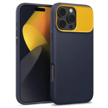 Mbrojtëse telefoni Spigen Caseology Nano Pop MagSafe Kickstand, për iPhone 16 Pro Max, blu navy