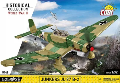 Set ndërtimi COBI Historical Collection Junkers JU 87 B 2, 525 pjesë, shkalla 1:32, kamuflazh tropikal - 1