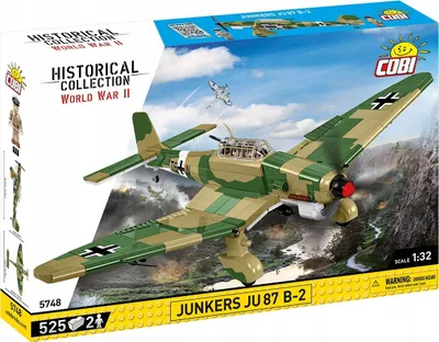 Set ndërtimi COBI Historical Collection Junkers JU 87 B 2, 525 pjesë, shkalla 1:32, kamuflazh tropikal - 2