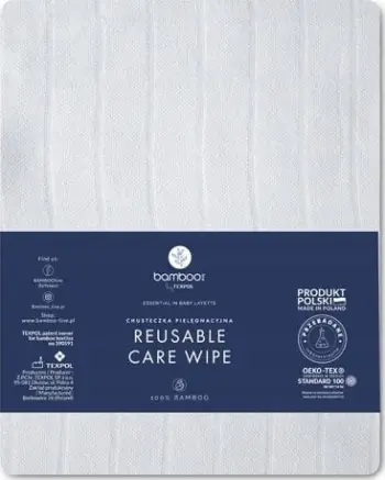 Pelenë tekstile Texpol Diaper Bamb Classic, 30x30 cm, pambuk 170 g, e bardhë