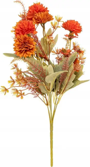 Buqetë artificiale Pery Autumn Composition, 33cm, dekor vjeshte, portokalli