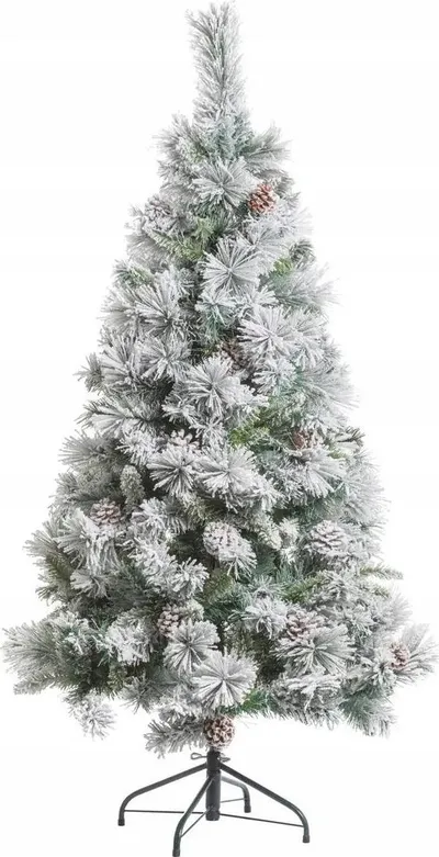 Pemë artificiale Krishtlindjesh Feeric Christmas Minnesota, 150cm, e bardhë, me bazë metalike - 2