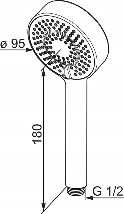 Dorezë dushi Oras Apollo 254022, 3 rryma, Eco, krom - 2