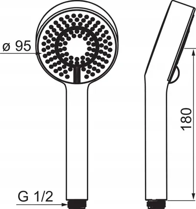 Dorezë dushi Oras Apollo 254022, 3 rryma, Eco, krom - 3