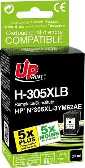 Kartricë boje kompatibile HP 305XL, kapacitet i lartë, e zezë - 1