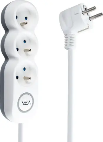 Zgjatës elektrik Libox LB0192, 3 priza, kabllo 5 m, i bardhë