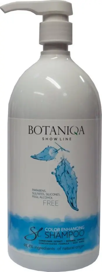 Shampo për qen BOTANIQA Color Enhancing, për qime të bardha, 1L