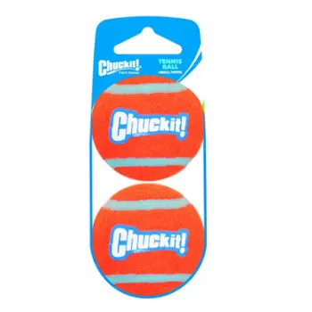 Top tenis për qen Chuckit Tennis Ball, set 2 copë, madhësi e vogël, portokalli