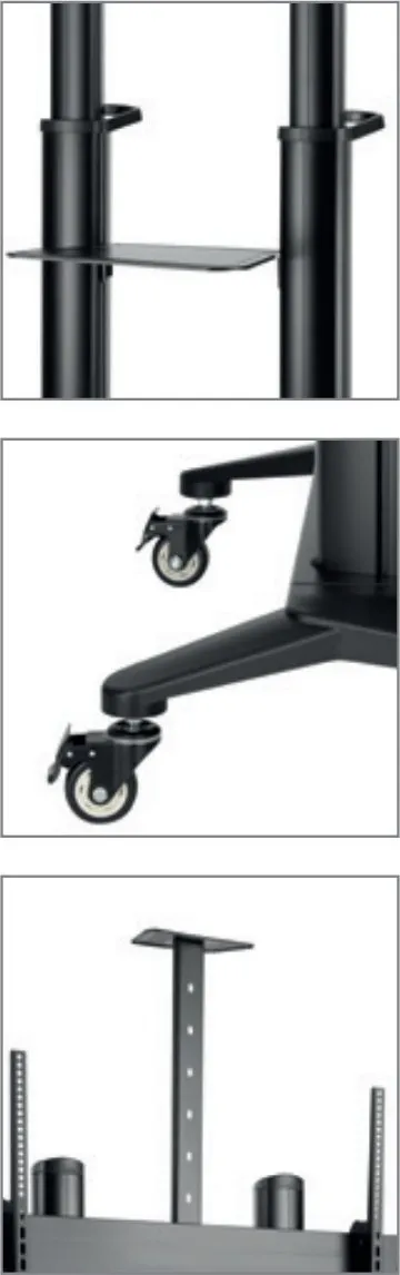Qëndrim dyshemeje për TV Hagor BrackIT Stand HD XXL, deri 120", i zi - 2
