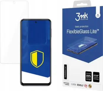 Mbrojtës ekrani 3MK FlexibleGlass Lite për Xiaomi Redmi Note 9 Pro Max, 0.16mm, transparent