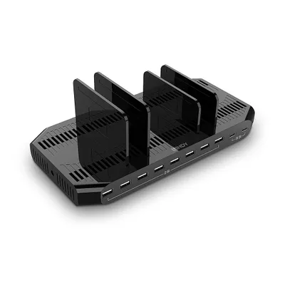 Stacion karikimi Lindy 73435, 120W, 10 porta USB me USB C, i zi - 4