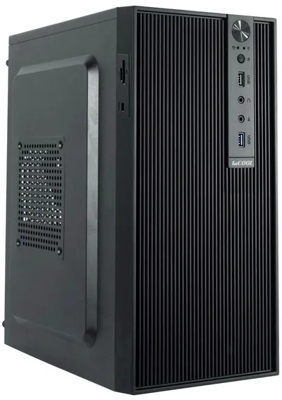 Kuti kompjuteri 1stCOOL STEP 6, micro tower, USB 3.0, USB C, pa furnizim, e zezë - 1