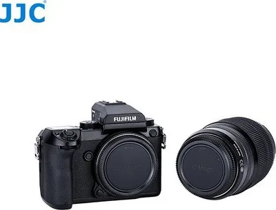 Kapak trupi dhe lente JJC për kamera Fuji G Mount, komplet 2 pjesë, i zi - 1