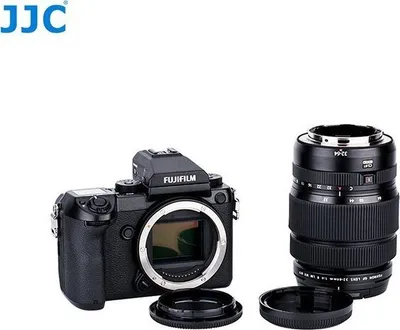 Kapak trupi dhe lente JJC për kamera Fuji G Mount, komplet 2 pjesë, i zi - 2