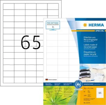 Etiketa vetëngjitëse HERMA 10725, për printer, letër e bardhë
