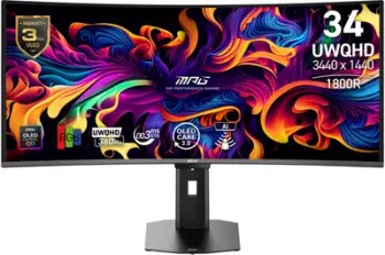 Monitor MSI MPG 341CQR QD-OLED X36, 34", UWQHD, 360Hz, i zi