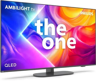 Set televizor dhe soundbar Philips 43PUS9010, 43" QLED 4K, Titan OS Ambilight, soundbar TAB5309 me subwoofer wireless, i zi - 4