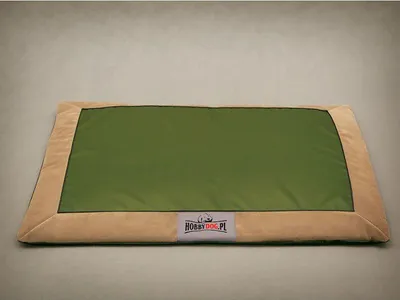 Shtrat qeni Hobbydog Mat Sofa, L 90x70 cm, Oxford rezistent, jeshile me bezhë - 2