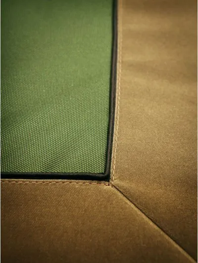 Shtrat qeni Hobbydog Mat Sofa, L 90x70 cm, Oxford rezistent, jeshile me bezhë - 3