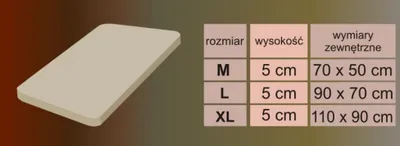 Shtrat qeni Hobbydog Mat Sofa, L 90x70 cm, Oxford rezistent, jeshile me bezhë - 5